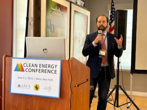 Emmett Smith of Northern Power & Light at the 2023 Clean Energy Conference